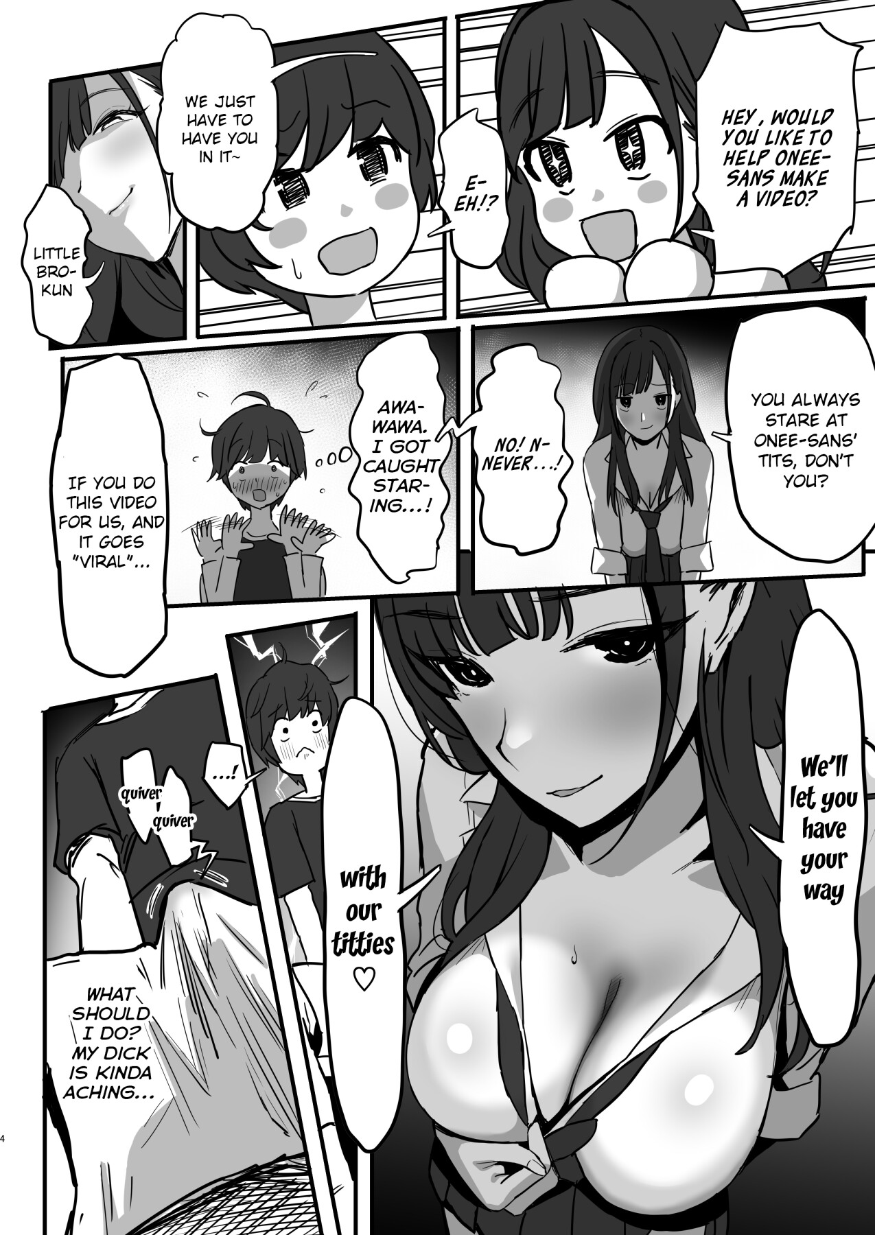 Hentai Manga Comic-The Book where a Kid gets Titfucked a lot by Onee-chan's JK *iktoker Friends.-Read-5